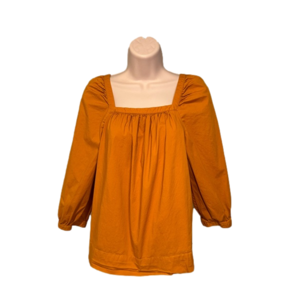 J. Crew Penny Top Square Neck 3/4 Sleeve Top - Size Small
